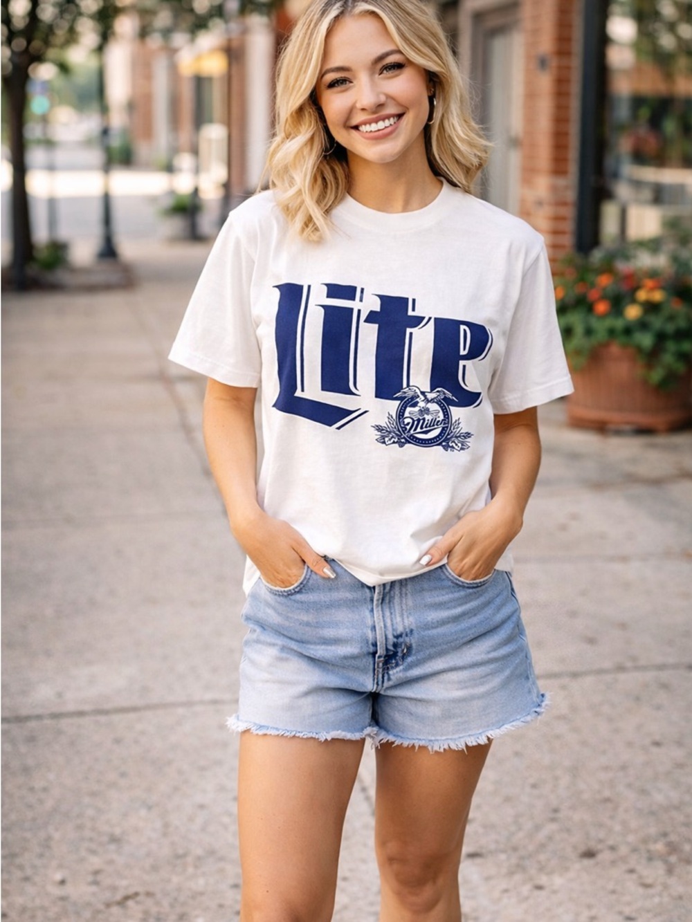 Vintage 90s Miller Lite T Shirt XL USA Single Stitch Deadstock Beer Tee